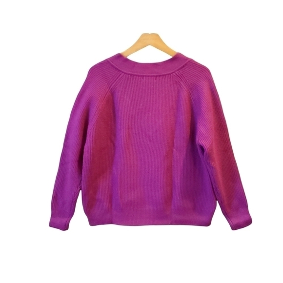 𝅺NEW Frnch Wine V-Neck Sweater - Picture 6 of 8